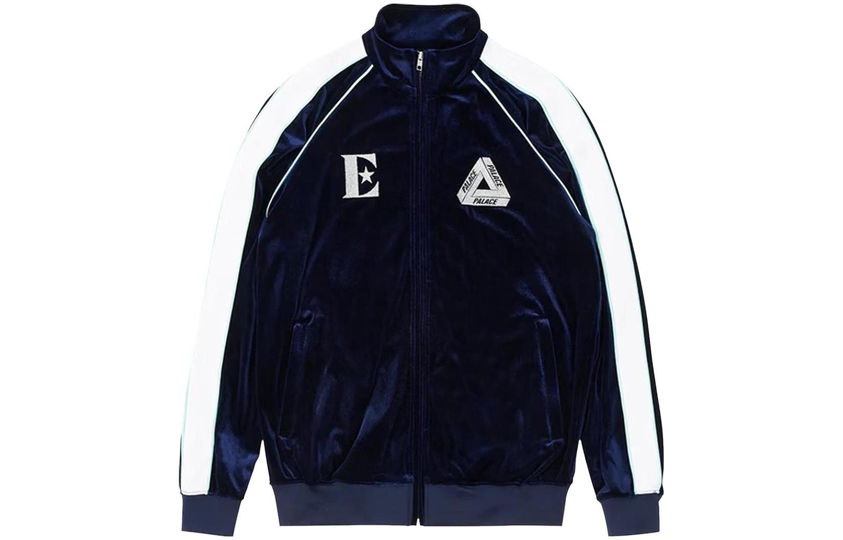 Palace X Elton John SS22 Velour Track Jacket 'Navy' P21CS258