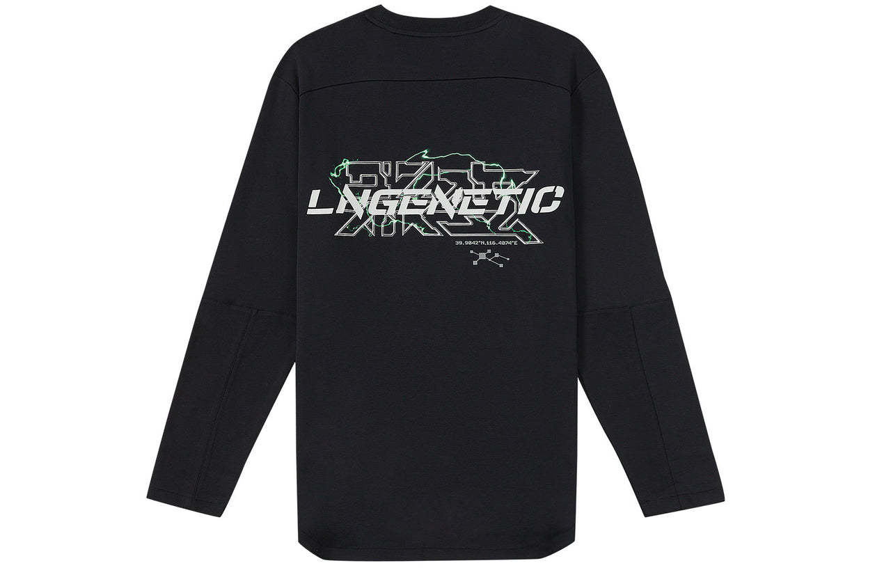 Li-Ning LNG Minimalistic Round Neck Long Sleeves Unisex Black LMMR525-1