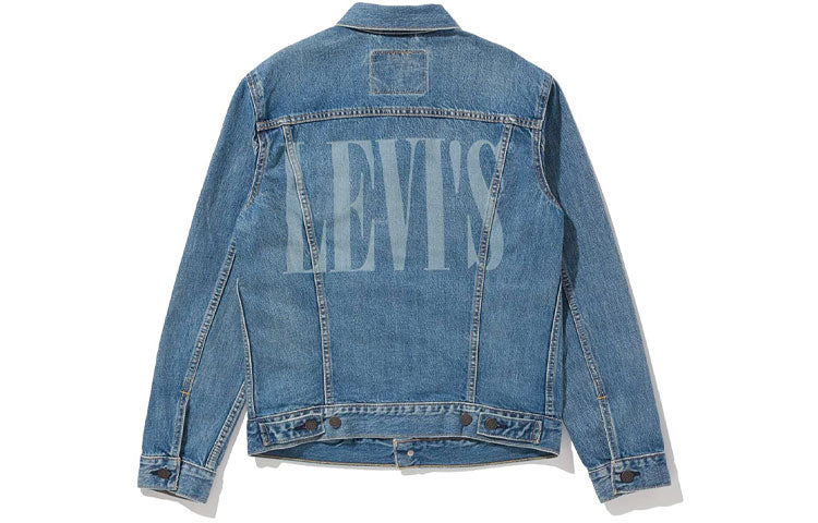 Men's Levis Lapel Denim Jacket Blue 72334-0465