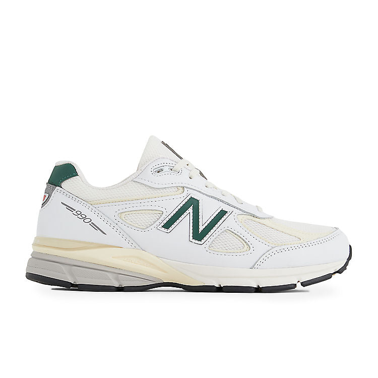 New Balance 990v4 Made in USA Teddy Santis 'White Green' U990TC4