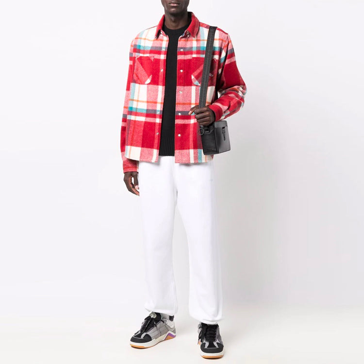 Men's Off-White FW21 Logo Sports Pants/Trousers/Joggers White OMCH029F21FLE0060184