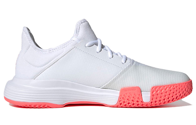 (WMNS) adidas Gamecourt White/Grey/Red FU8130