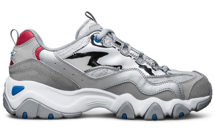 (WMNS) Skechers D'lites 2.0 Sports Shoes Silver/Grey/White 88888393-GRY
