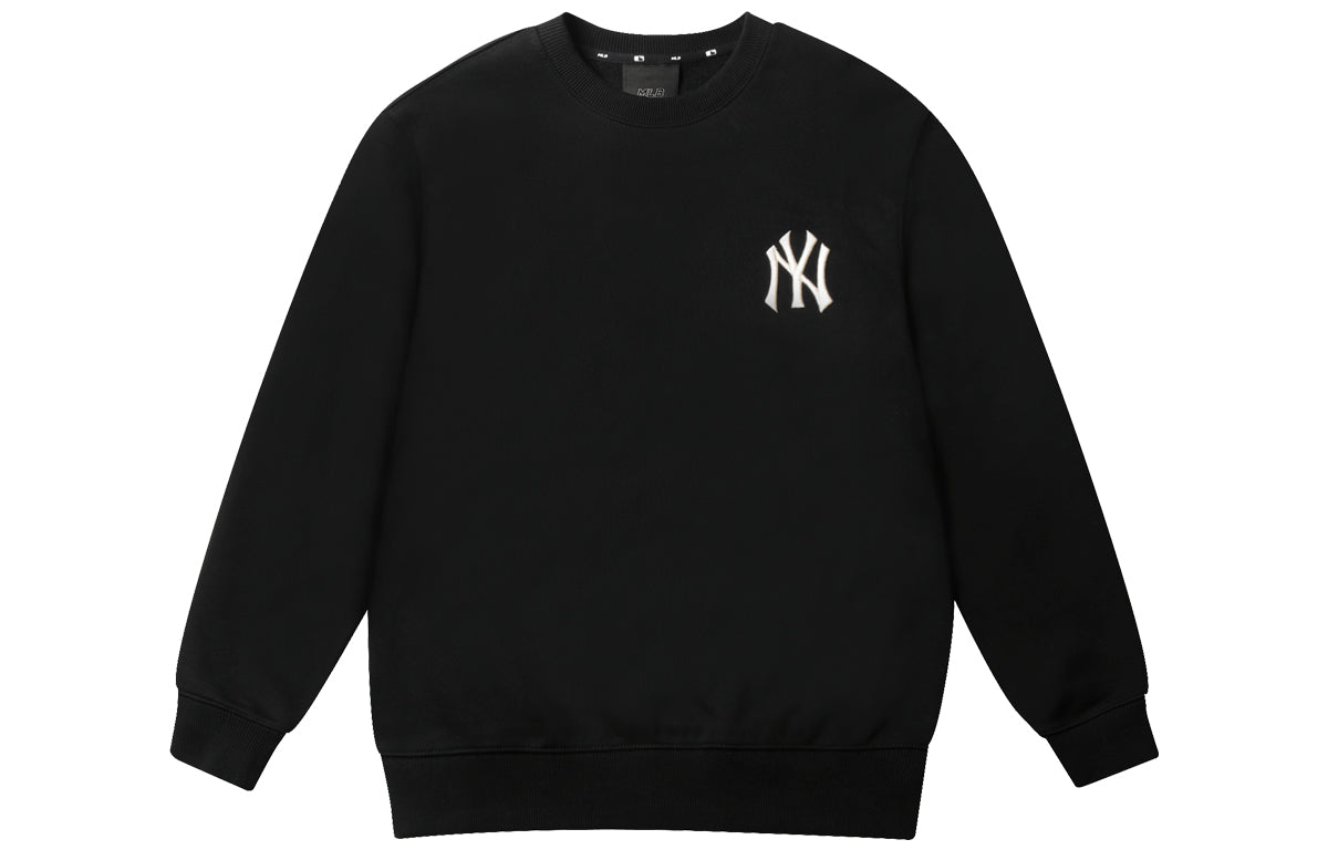 MLB New York Yankees Vintage Embroidery Logo Long-Sleeve Fleece Unisex Black 31MTM1041-50L