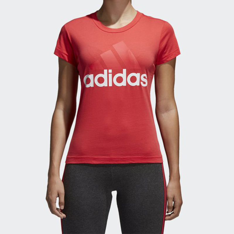 (WMNS) adidas Logo Printing Tee Pink CF8822