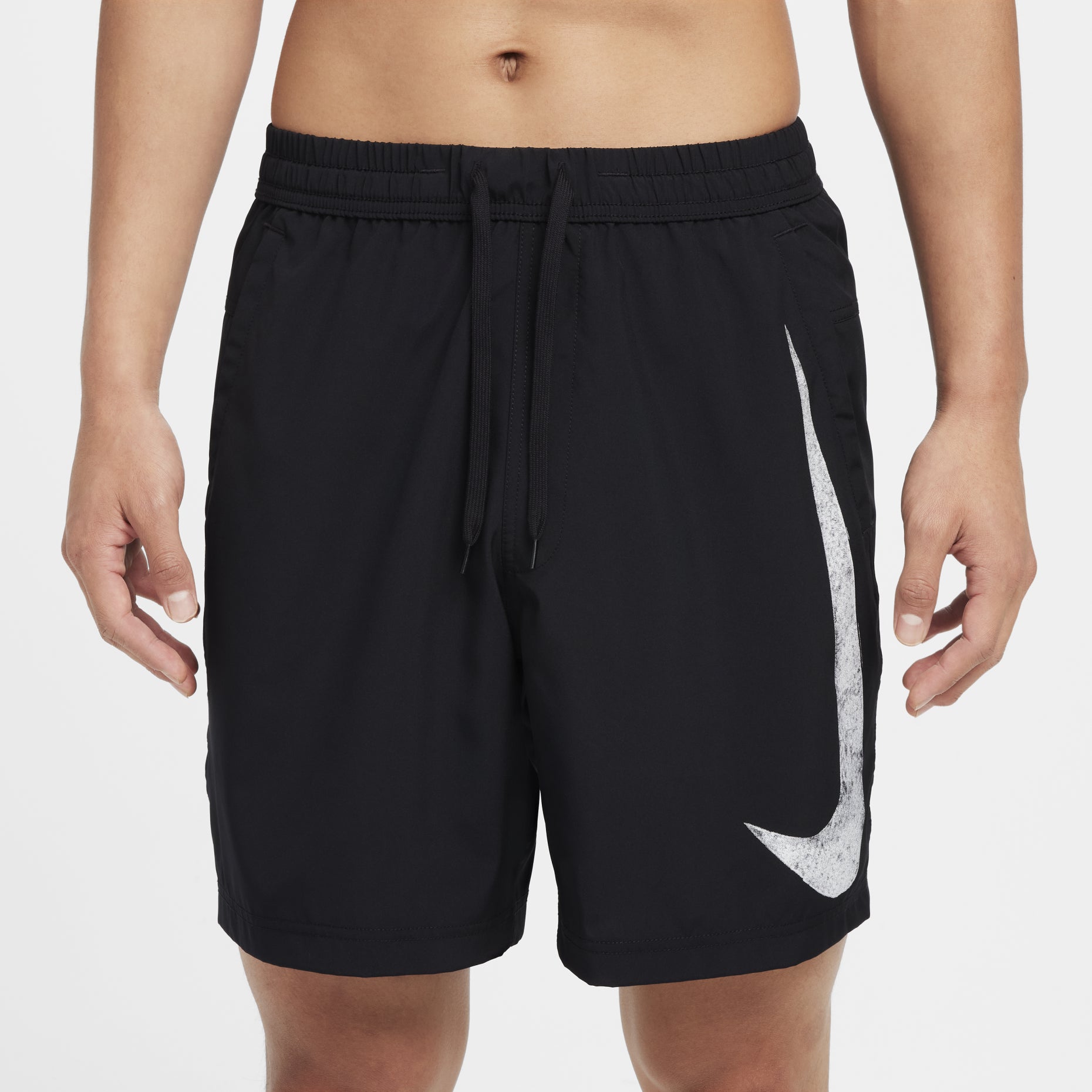 Nike Dri-FIT 7" Shorts 'Black Form Swoosh ' FZ1067-010