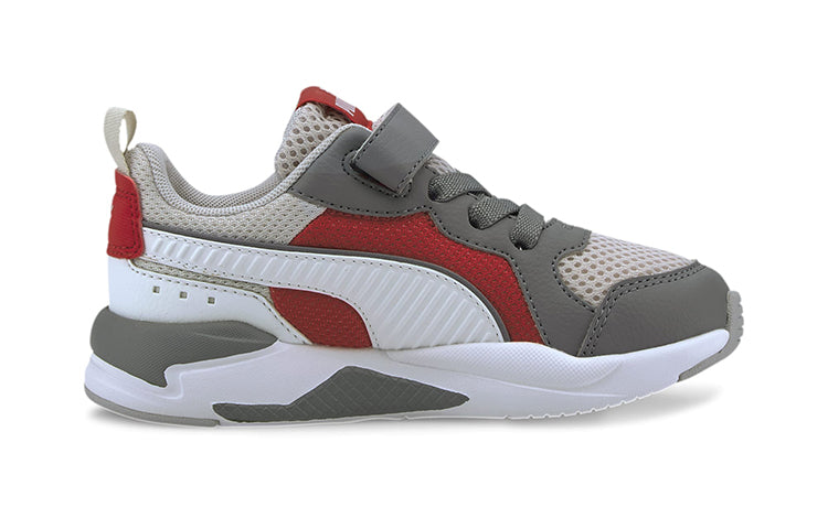 (PS) PUMA X-Ray AC Sports Sneakers White/Grey/Red 372921-07
