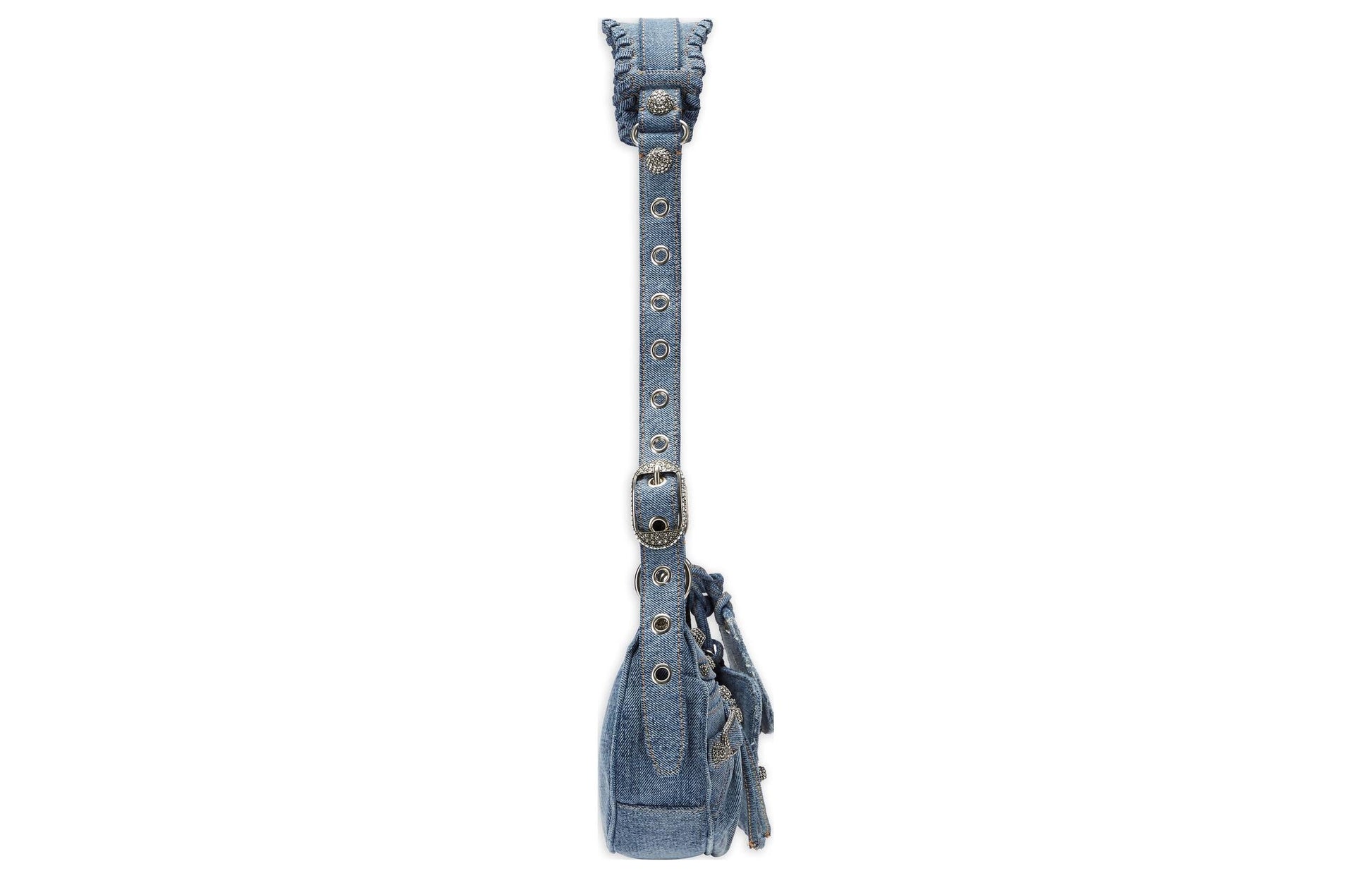 (WMNS) Balenciaga Le Cagole Xs Denim Shoulder Bag 'Blue' 6713092109U4715