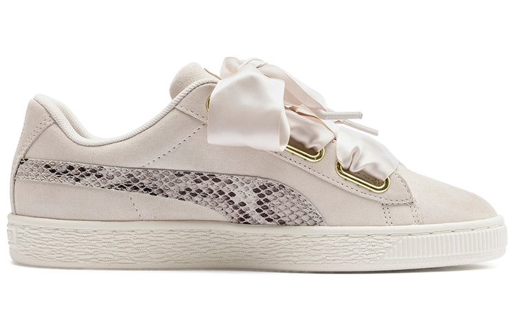 (WMNS) PUMA Suede Heart Snake Lux Sneakers Pink 369942-02