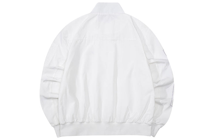 (WMNS) FILA FUSION Logo Pattern Printing Woven Jacket White T11W033703F-WT
