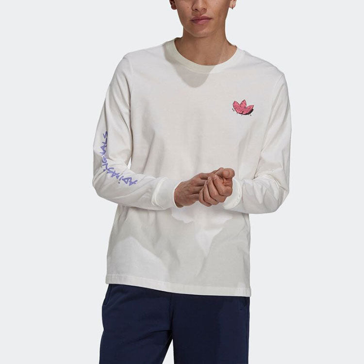 adidas Originals Funny Dino Long Sleeve Tee 'White Multi' H13449