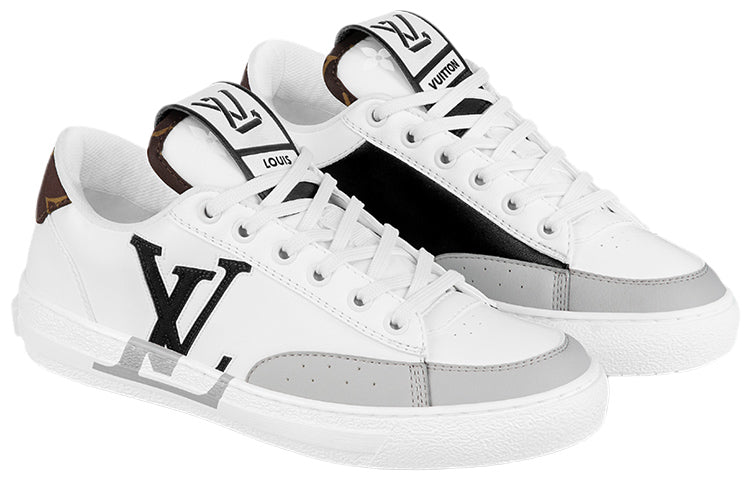 (WMNS) LOUIS VUITTON LV Charlie Sneakers 'White Grey Black' 1A9RWM