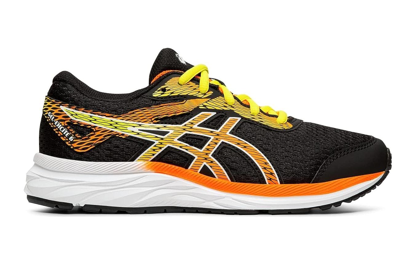 (GS) ASICS Gel-Excite 6 Shoes 'Black Shocking Orange' 1014A144-003