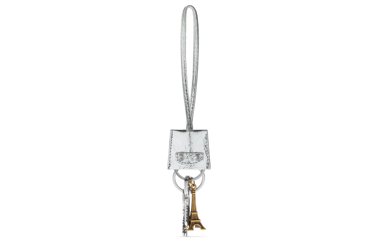 (WMNS) Balenciaga Le City Charm Eiffel Metallized 'Silver' 7956412AA9I8122