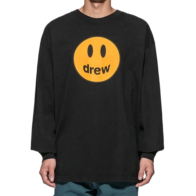 Drew House Printing Logo Long Sleeves Unisex Black DR-FW19-119