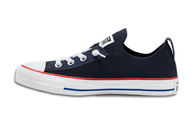 (WMNS) Converse Shoreline Knit Slip Chuck Taylor All Star Black White Sneakers 'Black White' 567027F