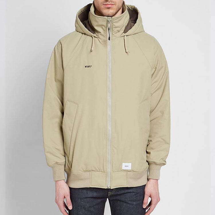 WTAPS Incom/nylon.Tussah Hooded Jacket Unisex Buff 192BRDT-JKM02-BE