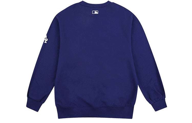 MLB Alphabet Logo Printing Round Neck Long Sleeves Unisex Blue 31MTR2941-07U