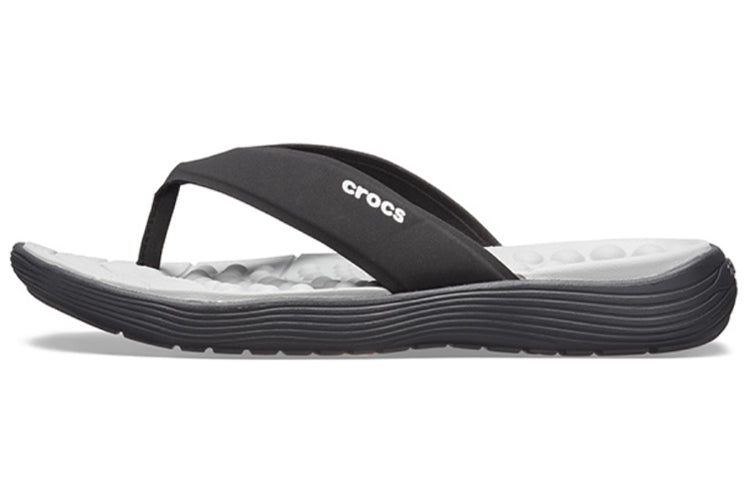 Crocs Reviva Flip-Flops White Black 205715-060
