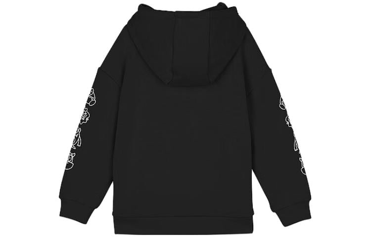 (GS) Skechers Logo Printed Hoodie 'Black White' L423K111-0018