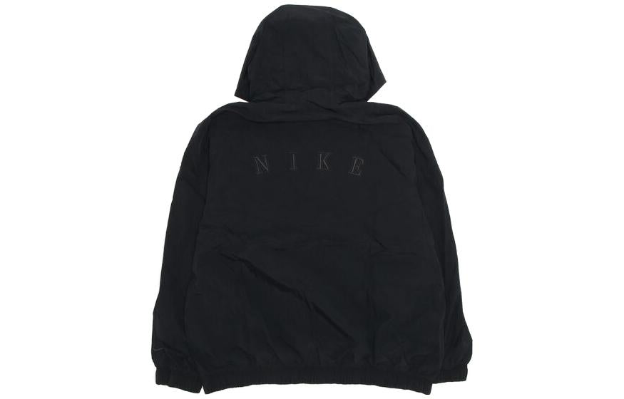 Nike Heritage Essentials Half-zip Overhead Woven Windbreaker Jacket Asia Sizing 'Black' FD0903-010