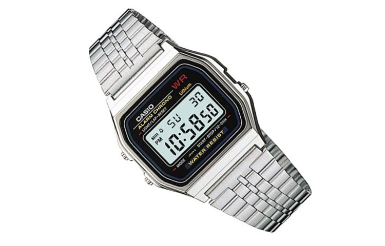 CASIO Waterproof Unisex Mens Black Digital A159WA-N1D