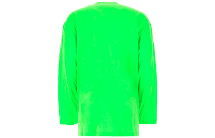 Balenciaga SS21 Print Crew Men's Green 641667TJVI34162