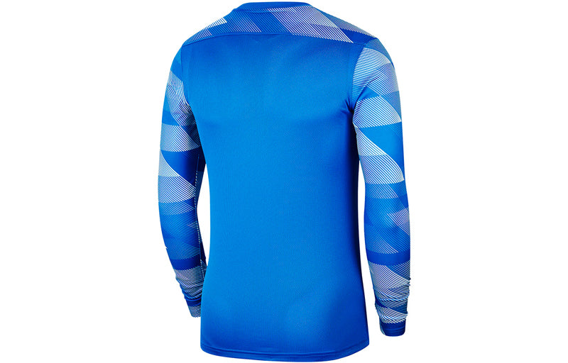 Men's Nike Goalkeeper Round Neck Long Sleeves Blue T-Shirt CJ6066-463