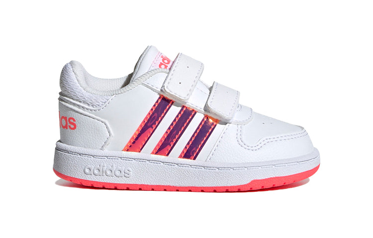 (TD) adidas Hoops 2.0 'White Pink Purple' FW7614