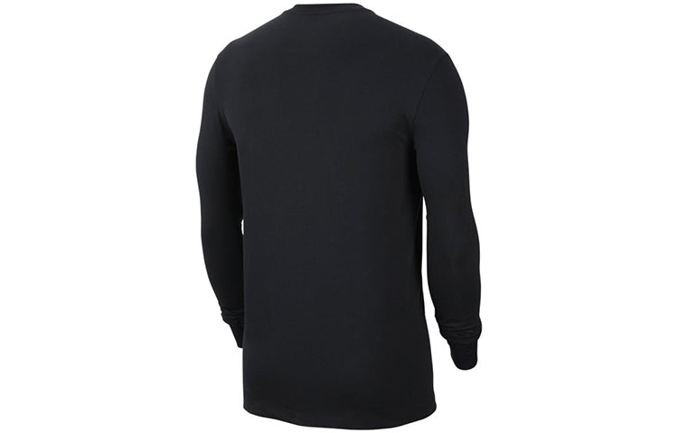 Air Jordan Pattern Printing Round Neck Long Sleeves Black CV1747-010