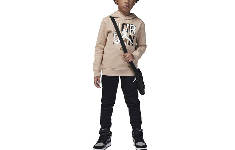 (PS) Air Jordan Sport DNA Fleece Pullover Hoodie Set 'Beige' 85C687-I0Z