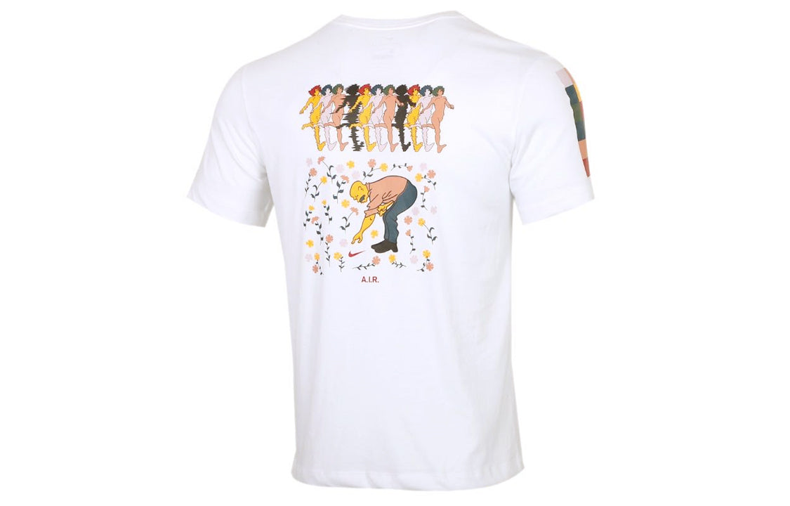Men's Nike Dri-FIT A.I.R. Printing Casual White T-Shirt CT3844-100