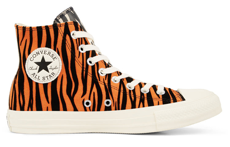 Converse Chuck Taylor All Star Animal Print Suede High Top 'Brown White' 165553C