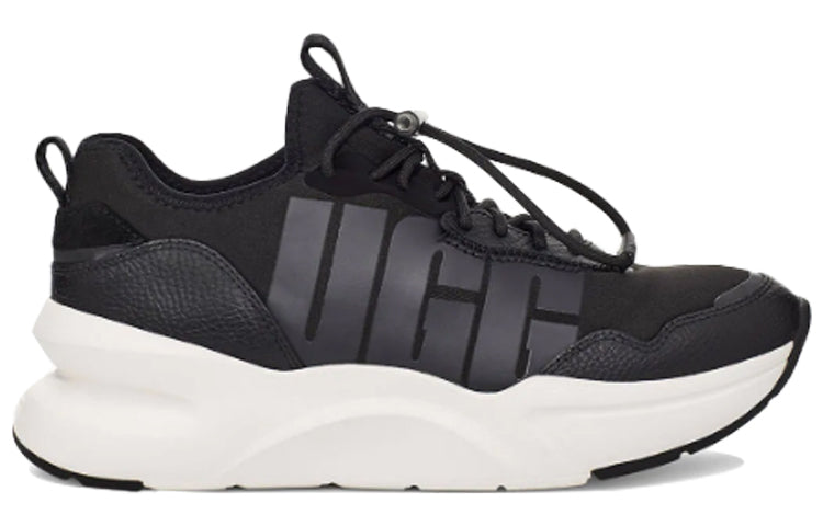 (WMNS) UGG La Daze Sports Shoe Black White 1114494-BLK