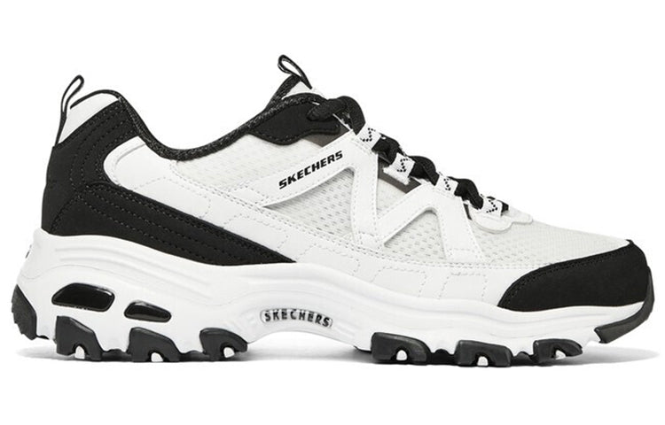 (WMNS) Skechers DLites 'Black White' 896079-WBK