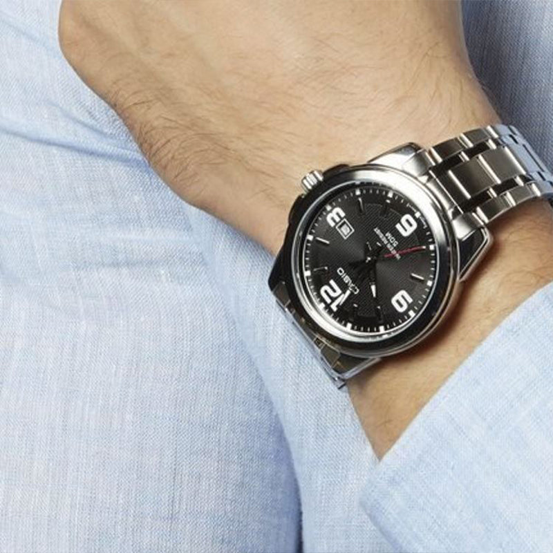CASIO Classic Fashion Hand Series Quartz Business Silver Analog LTP-1314D-1AV