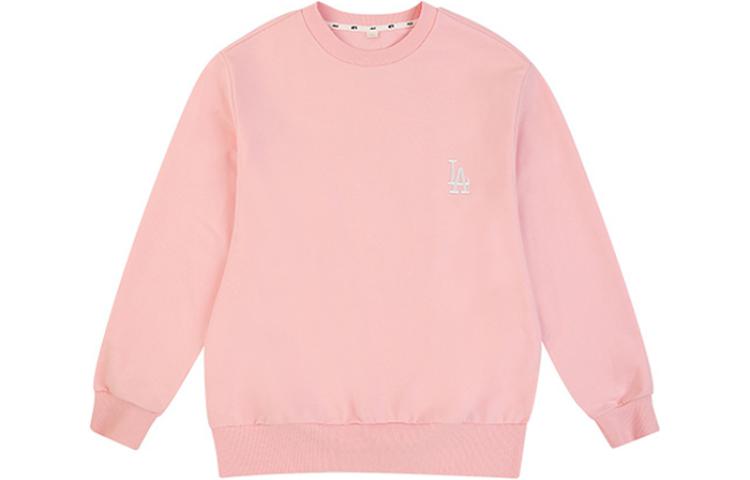 MLB Los Angeles Dodgers Loose Athleisure Casual Sports Round Neck Long Sleeves Unisex Pink 31MT03011-07P