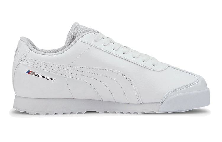 (GS) PUMA Bmw M Motorsport Roma Low Running Shoes White 306528-02