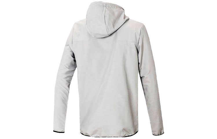 adidas neo Casual Sports hooded Woven Windproof Jacket Gray DX9716