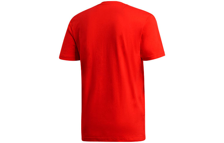 adidas Pogba Icon T Soccer/Football Sports Printing Pattern Short Sleeve Pink Red Fluorescence GL1992