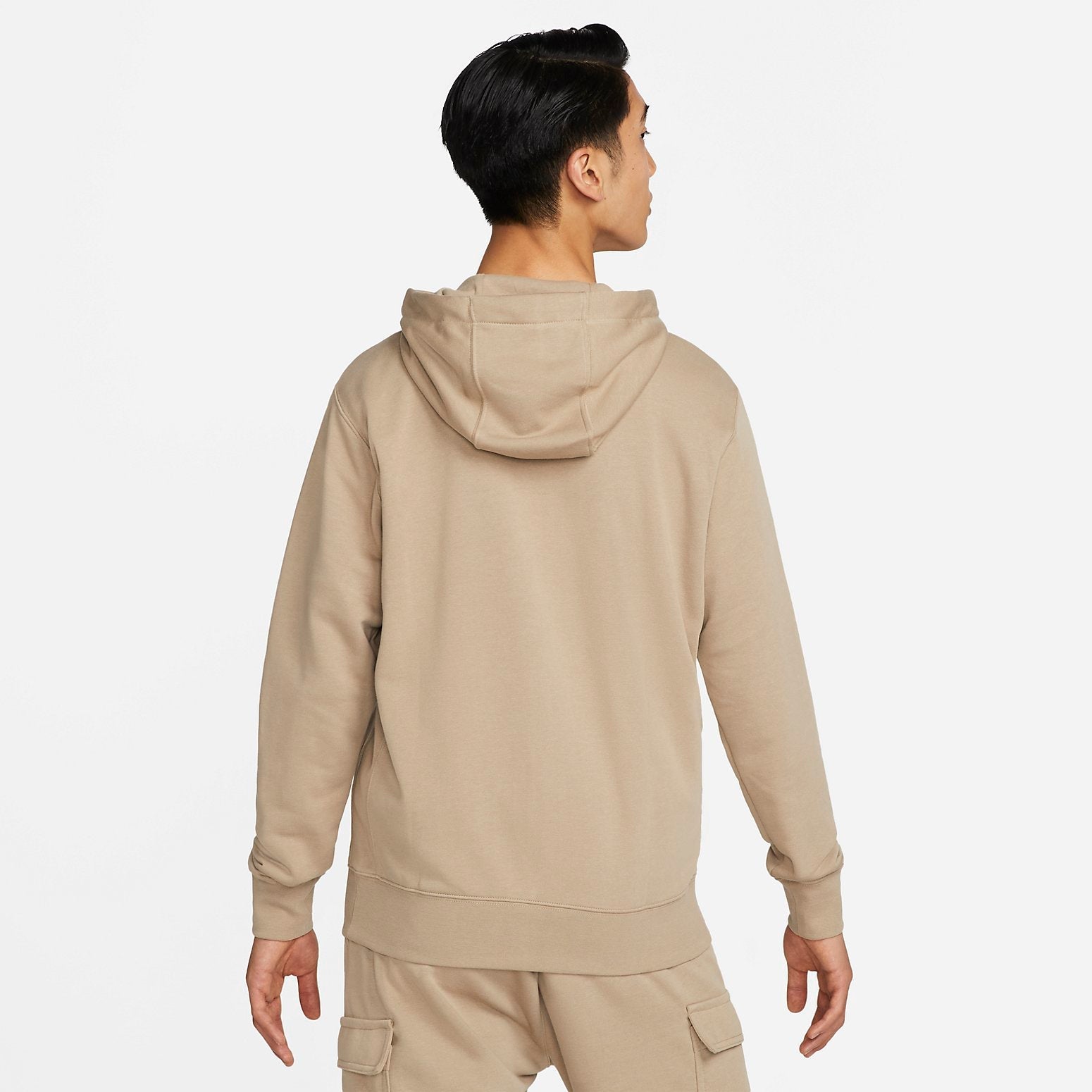 Nike NSW Club Full Zip Hoodie Asia Sizing 'Tan' BV2649-247