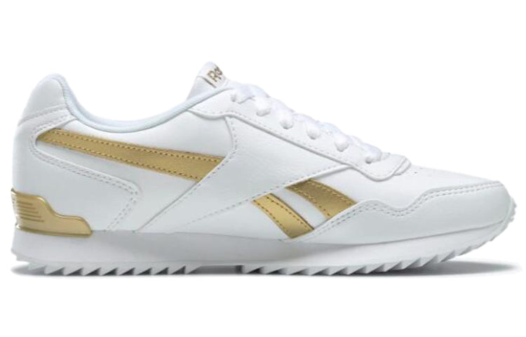 (WMNS) Reebok Royal Glide Ripple Clip 'White Gold' BS5818