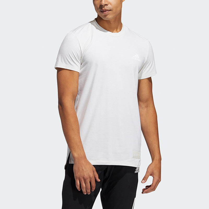 adidas Stu Tech Tee Casual Sports Running Short Sleeve White GL0446