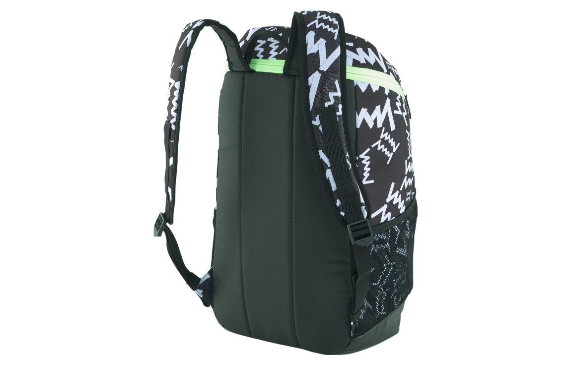 PUMA Basketball Backpack 'Black White Green' 07920501