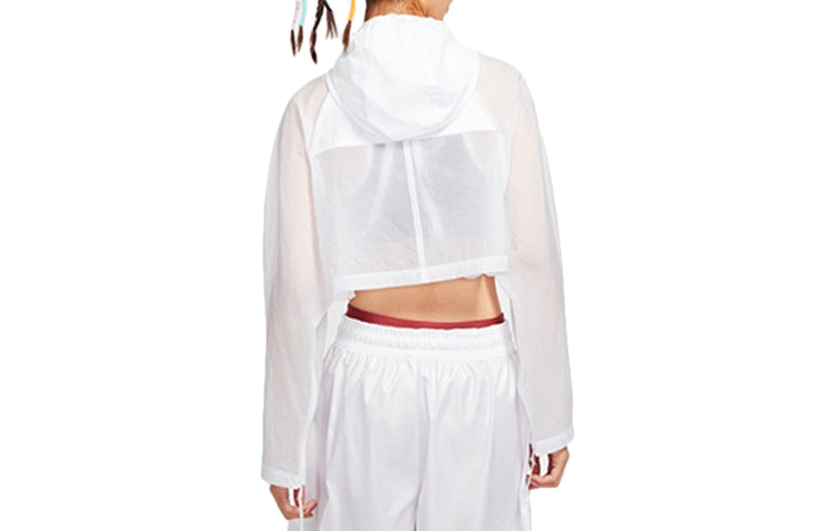 (WMNS) Nike Sportswear Woven Jacket White CT0765-100