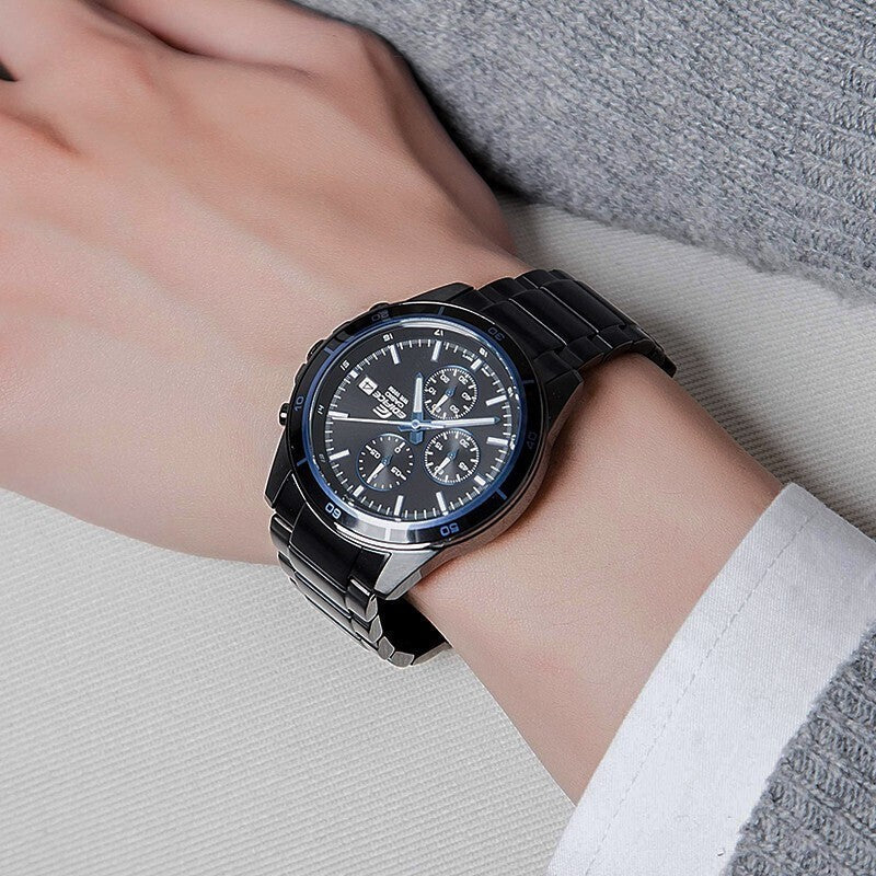 CASIO Quartz Waterproof EDIFICE Mens BlueBlack Analog EFR-526BK-1A2