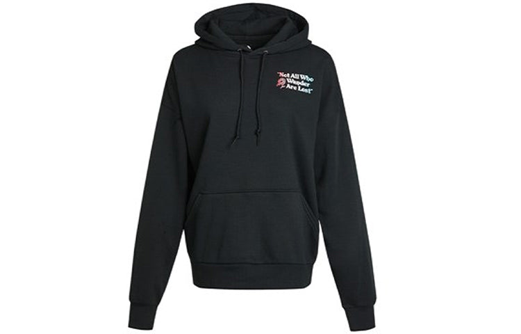 (WMNS) Converse Exploration Team Hoodie Asia Sizing 'Black' 10022259-A01