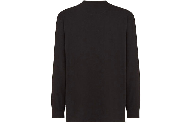 Men's FENDI SS21 Solid Color Long Sleeves Black FY1078A6P1F0QA1