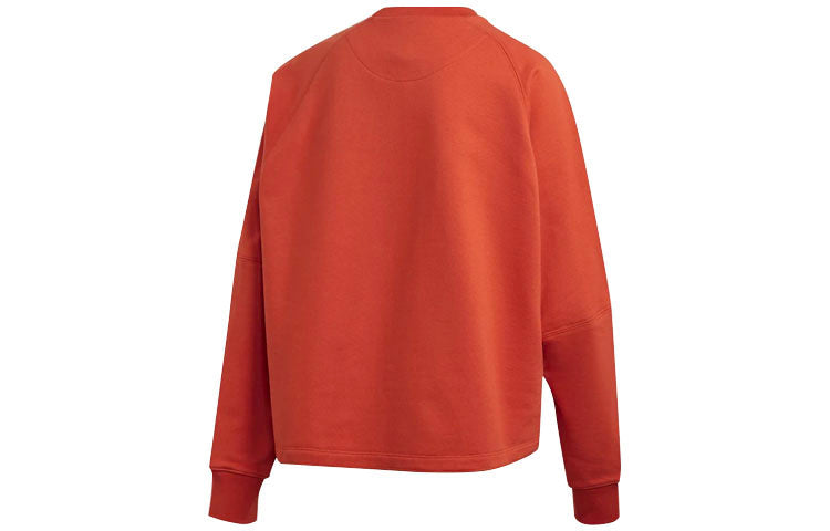 (WMNS) Y-3 Solid Color Basic Round Neck Hoodie Orange GK4437