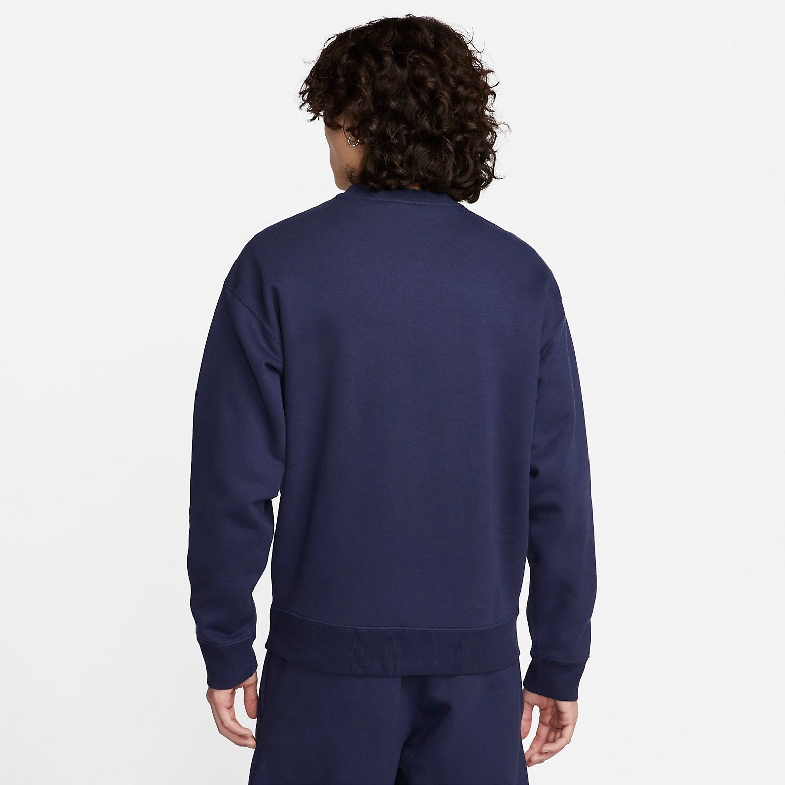 Nike Solo Swoosh Fleece Crew 'Midnight Navy' DX1362-410